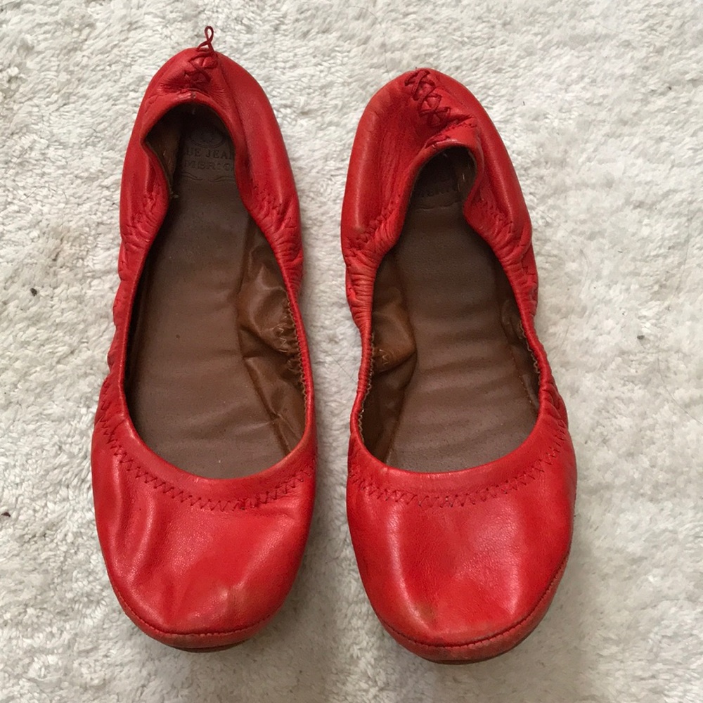RED lucky brand ballet flats!